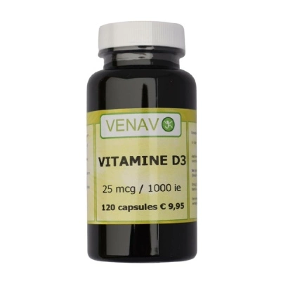 Vitamine D3 25 mcg 1000ie 120 capsules