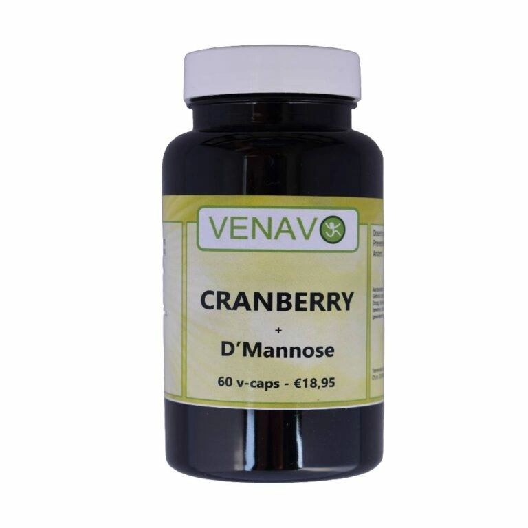 Cranberry D Mannose 90% Fruitzuren sterke formule 60 capsules